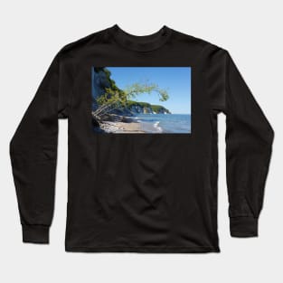 Chalk coast, chalk cliffs, Ruegen Island, Mecklenburg-Western Pomerania, Germany Long Sleeve T-Shirt